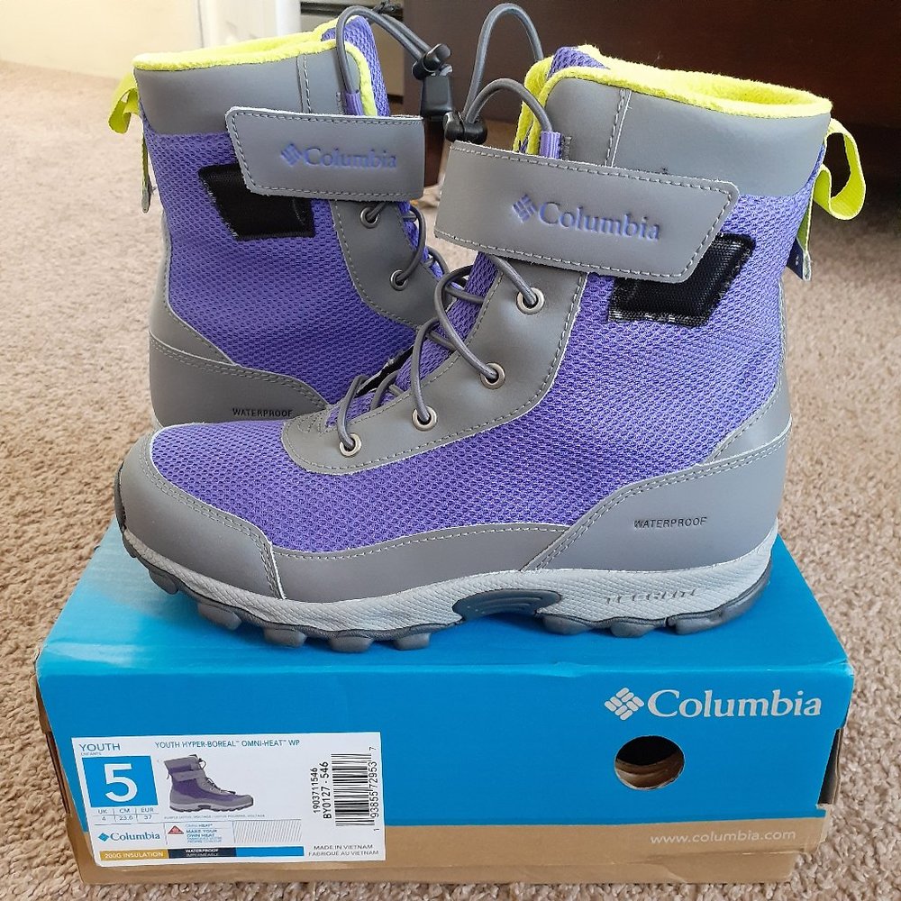 COLUMBIA YOUTH HYPER-BOREAL OMNIHEAT – BRAND NEW SIZE 5